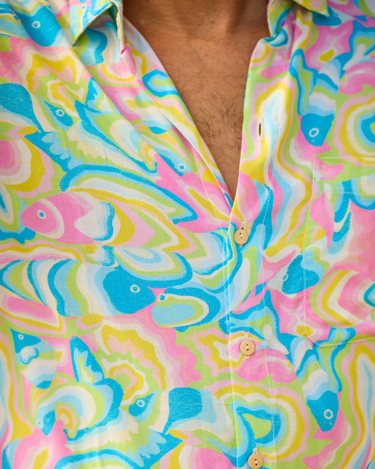 LYCRA PINK FISH NIGHT SUIT