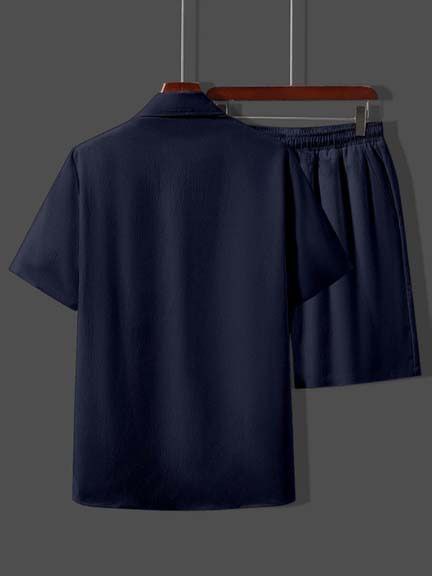 Stylish casual Pop Corn-Fabric SHIRT AND SHORTS