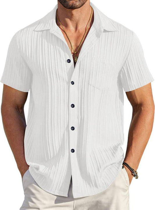 Stylish casual Sugar Cane-Fabric SHIRT