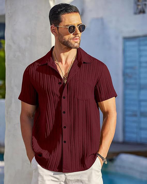 Stylish casual Sugar Cane-Fabric SHIRT