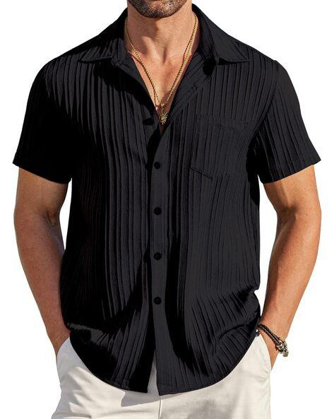 Stylish casual Sugar Cane-Fabric SHIRT