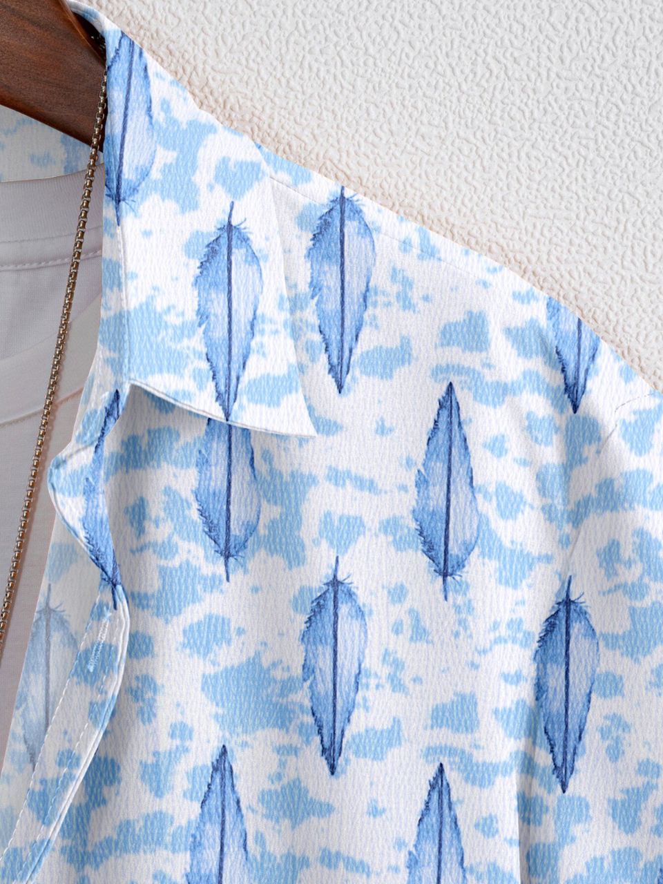 🍁 SUPERB IMPORTED POP CORN FABRIC FANCY HALF SLEEVE PRINTER SHIRT 🍁