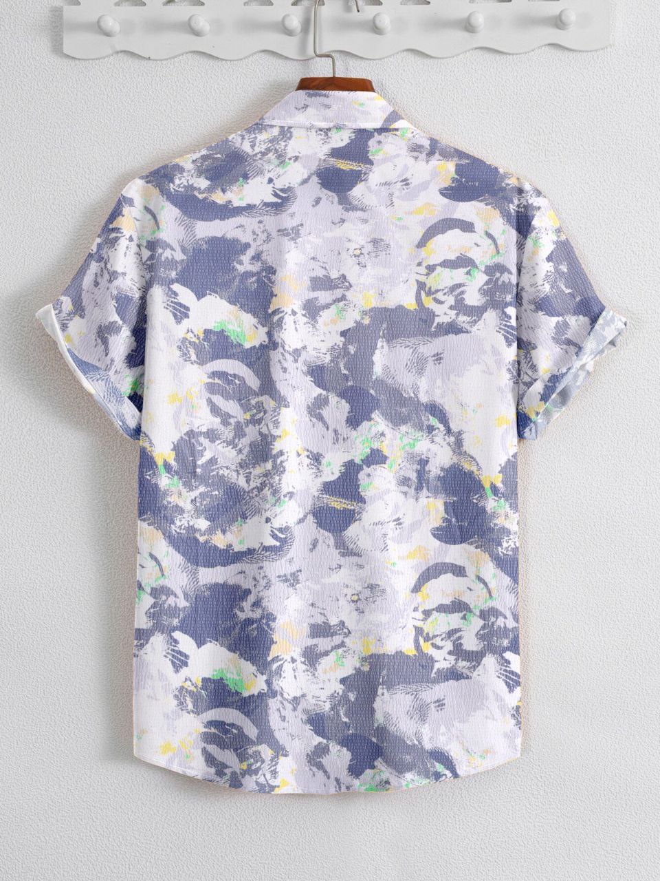 🍁 SUPERB IMPORTED POP CORN FABRIC FANCY HALF SLEEVE PRINTER SHIRT 🍁