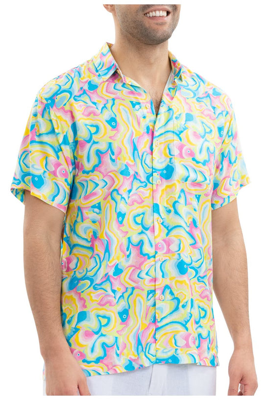 LYCRA PINK FISH NIGHT SUIT