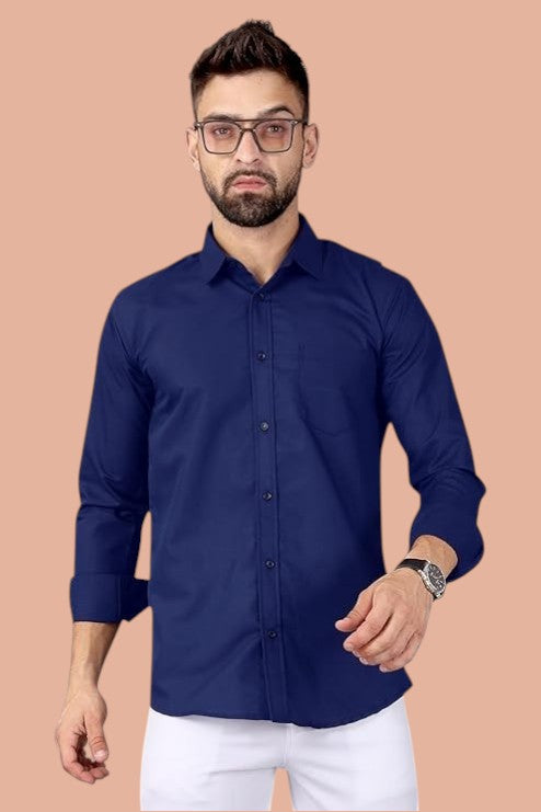 BUTTER COTTON FULL SLEEVE SHIRT