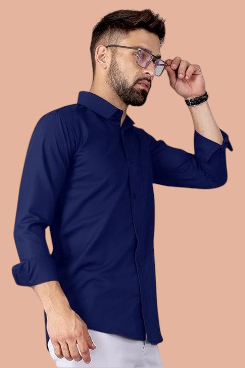 BUTTER COTTON FULL SLEEVE SHIRT