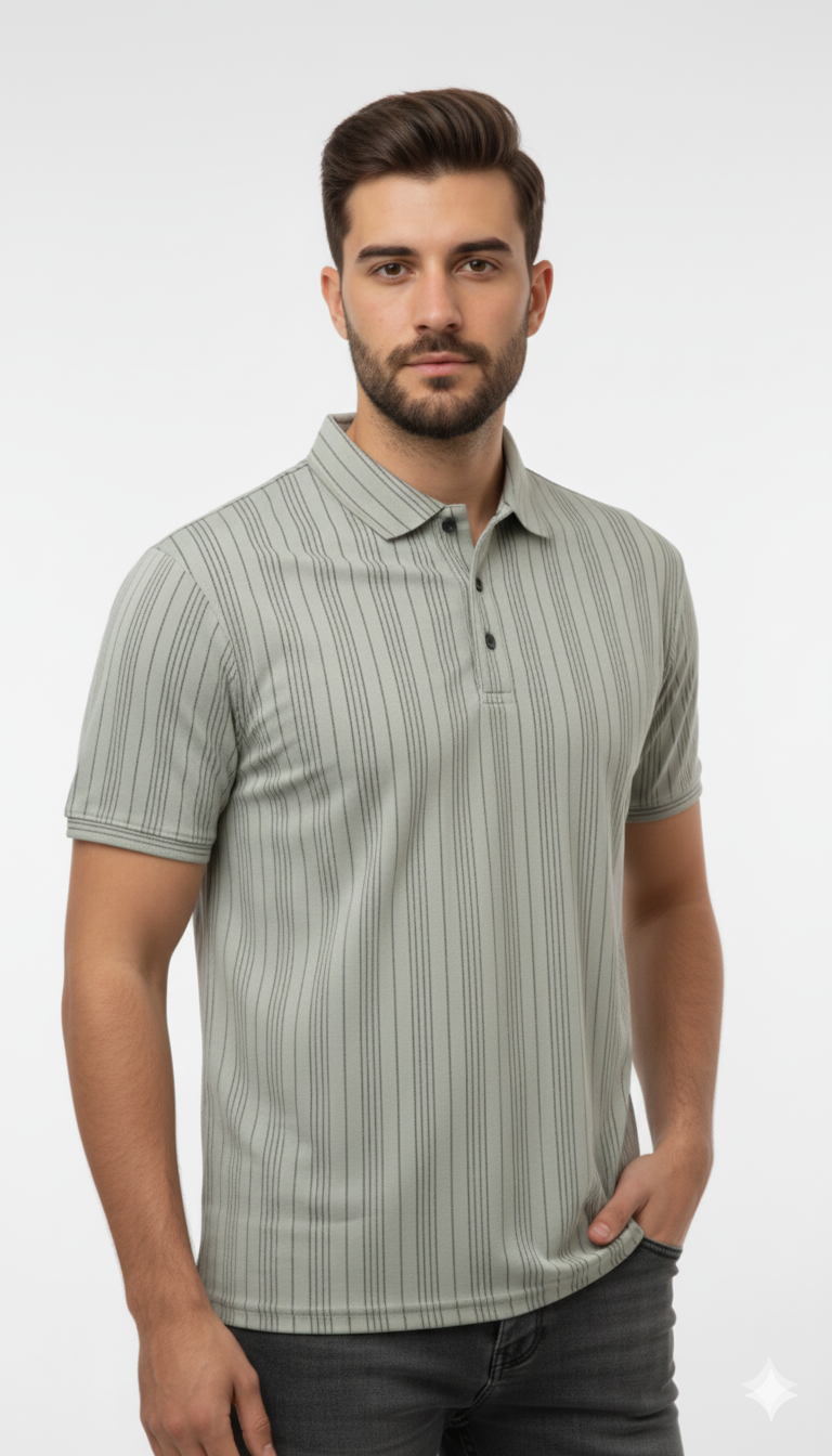 T-SHIRT WAFFLE PRINT