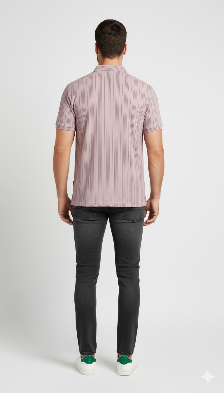 T-SHIRT WAFFLE PRINT