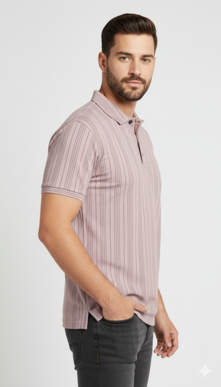 T-SHIRT WAFFLE PRINT