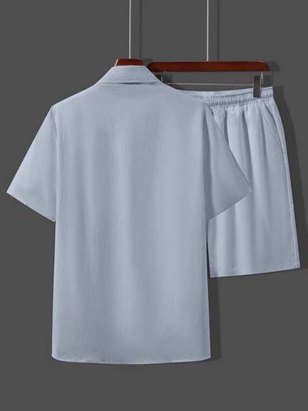 Stylish casual Pop Corn-Fabric SHIRT AND SHORTS