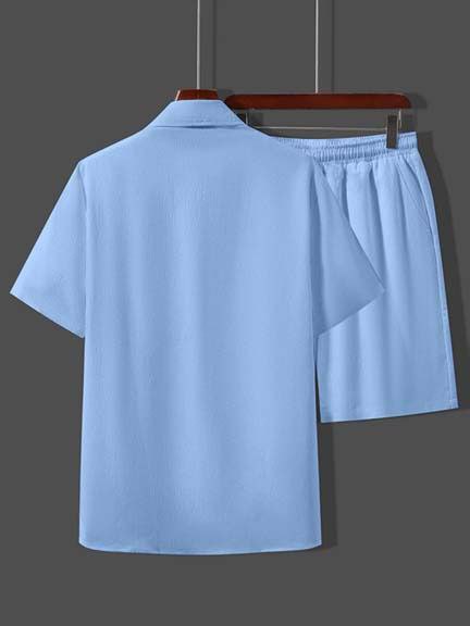 Stylish casual Pop Corn-Fabric SHIRT AND SHORTS