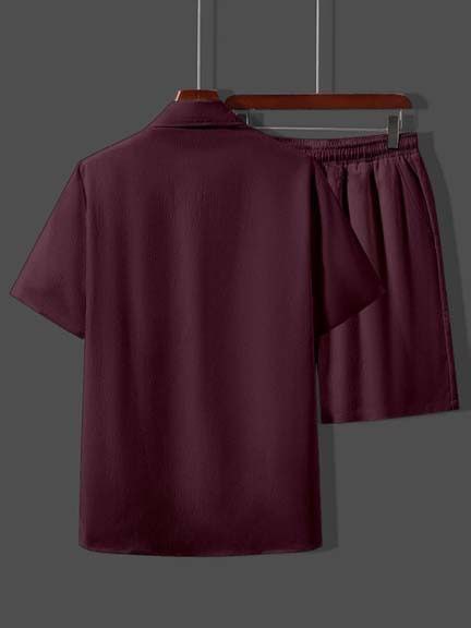 Stylish casual Pop Corn-Fabric SHIRT AND SHORTS