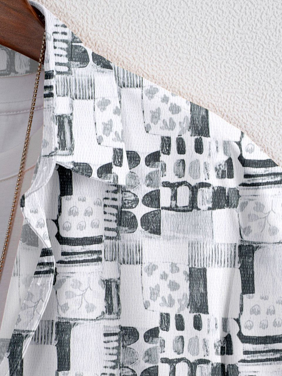 🍁 SUPERB IMPORTED POP CORN FABRIC FANCY HALF SLEEVE PRINTER SHIRT 🍁